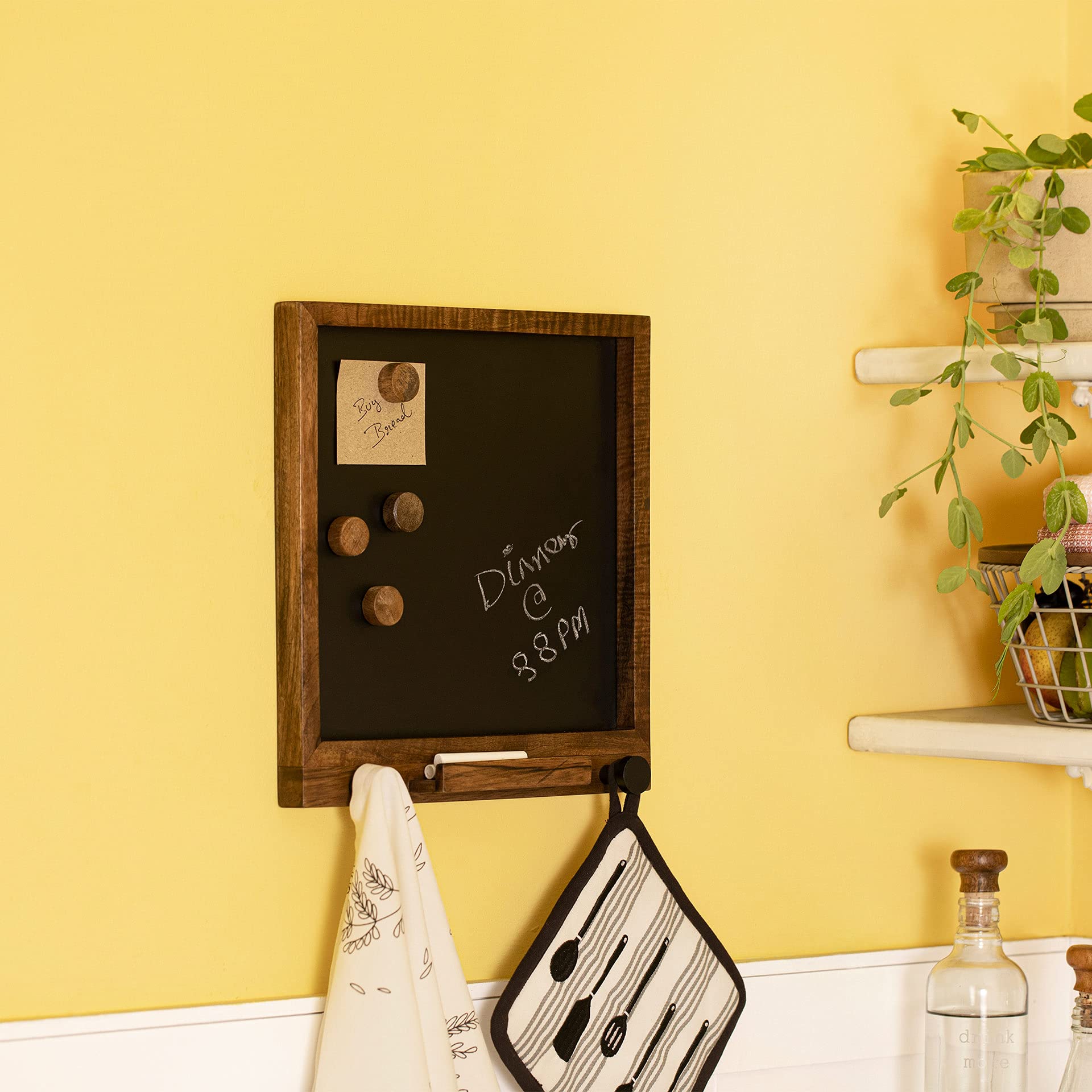 Ellementry Jot Down Notice Board with 4 Magnet Stoppers-image-33