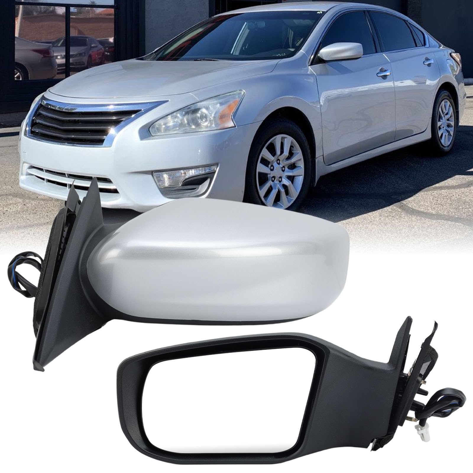 Photo 1 of VANLOGY Left Driver Side Mirror for Nissan Altima 2013-2018 Sedan