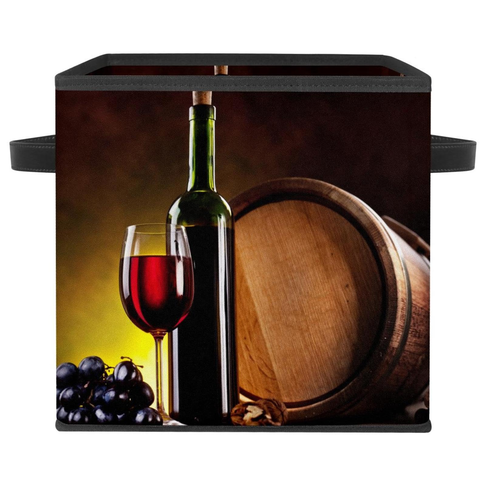 Boîte de rangement pliable en tissu cube pour vêtements et livres