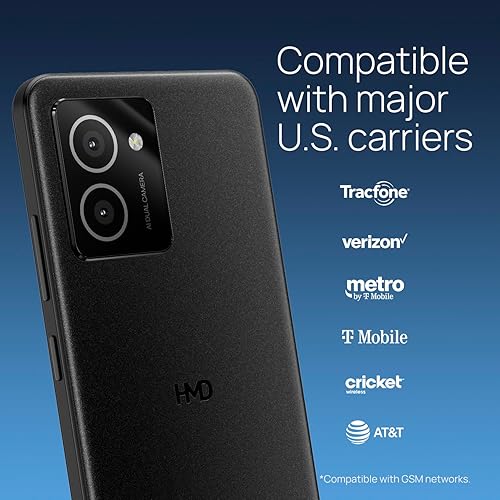 Miniatura 6 de HMD Vibe Verizon, T-Mobile, AT&T Smartphone desbloqueado Android 14 Batería de 2 días Pantalla HD+ de 6.56 pulgadas 90Hz 6 GB128 GB Cámara