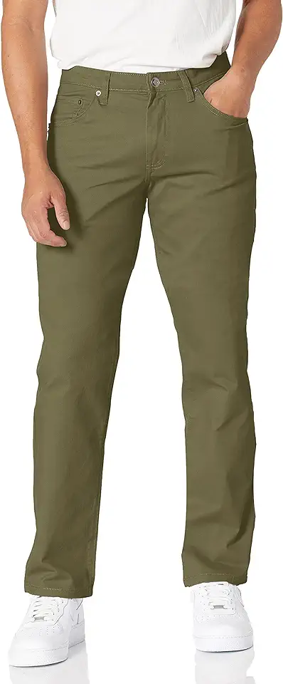 Amazon Essentials Men's Straight Fit 5-Pocket Stretch Twill Pants OEKO-TEX STANDARD 100