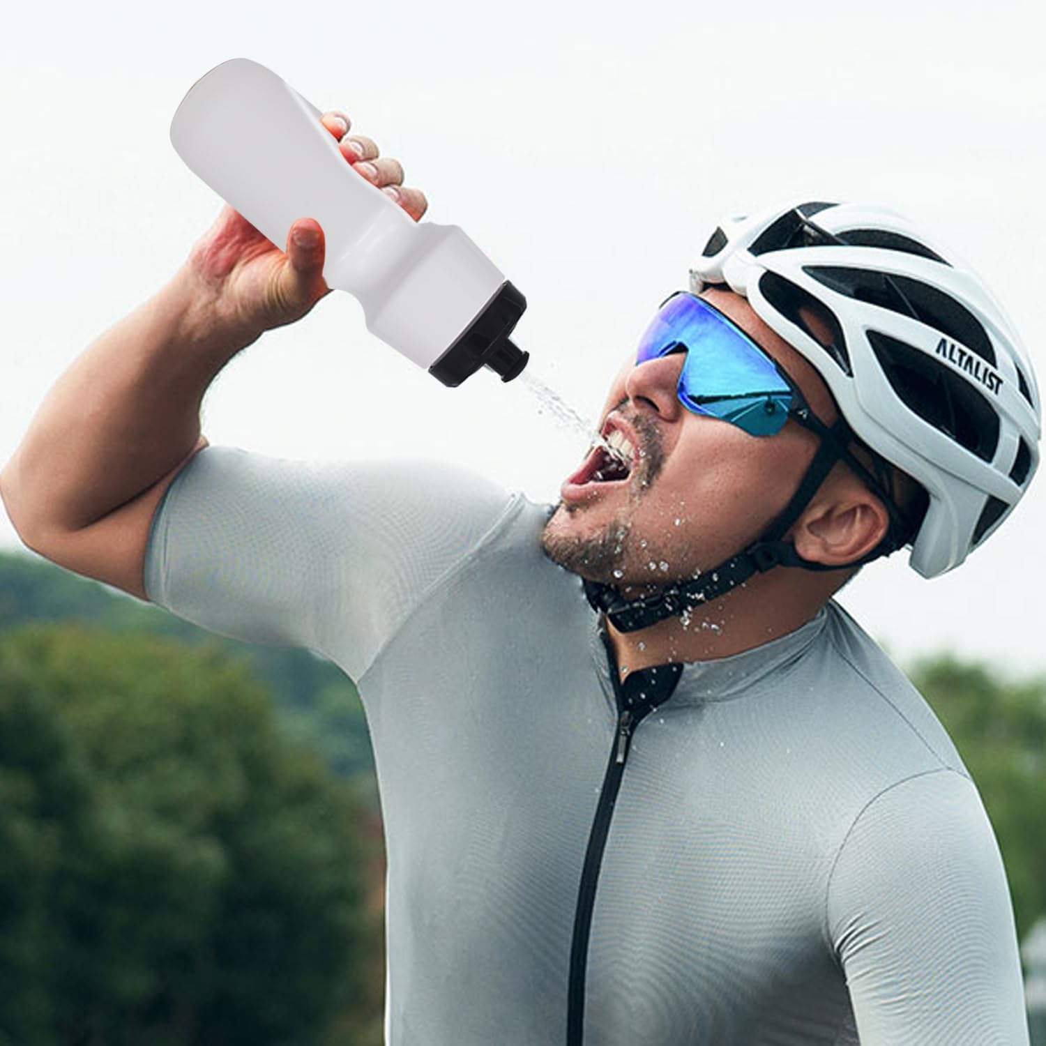 10 Pack 27 oz Sports Water Bottles Sports and Fitness Squeeze Water Bottles BPA Free come with 16 pcs Chalk Labels, 1 Pen(Dishwisher Safe) - Image 6