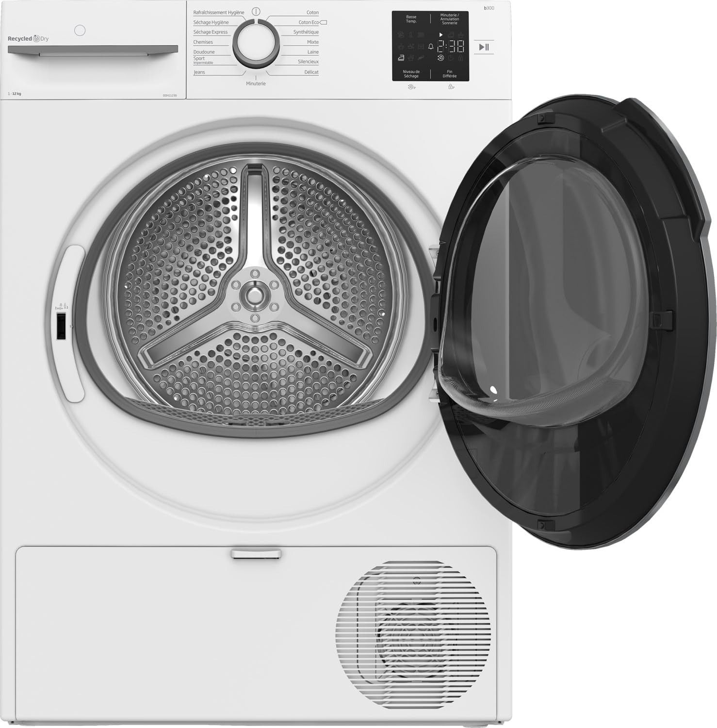 Seche-linge pompe a chaleur BEKO B300-12 kg - Induction - L60cm - Classe A+ - Blanc