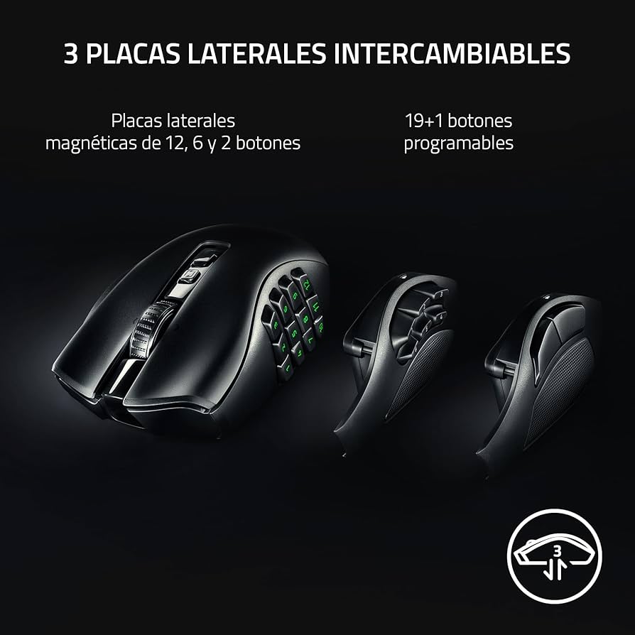 Amazon.com: Razer Naga V2 Pro Wireless MMO Gaming Mouse: 19+1