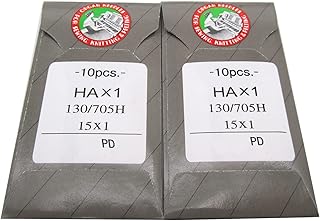 Organ Needle - 20PCS Organ Titanium HAX1PD 15X1PD Home Sewing Machine Flat Shank Needles (in CKPSMS Clear Plastic Box) (Needle Size:12/80)