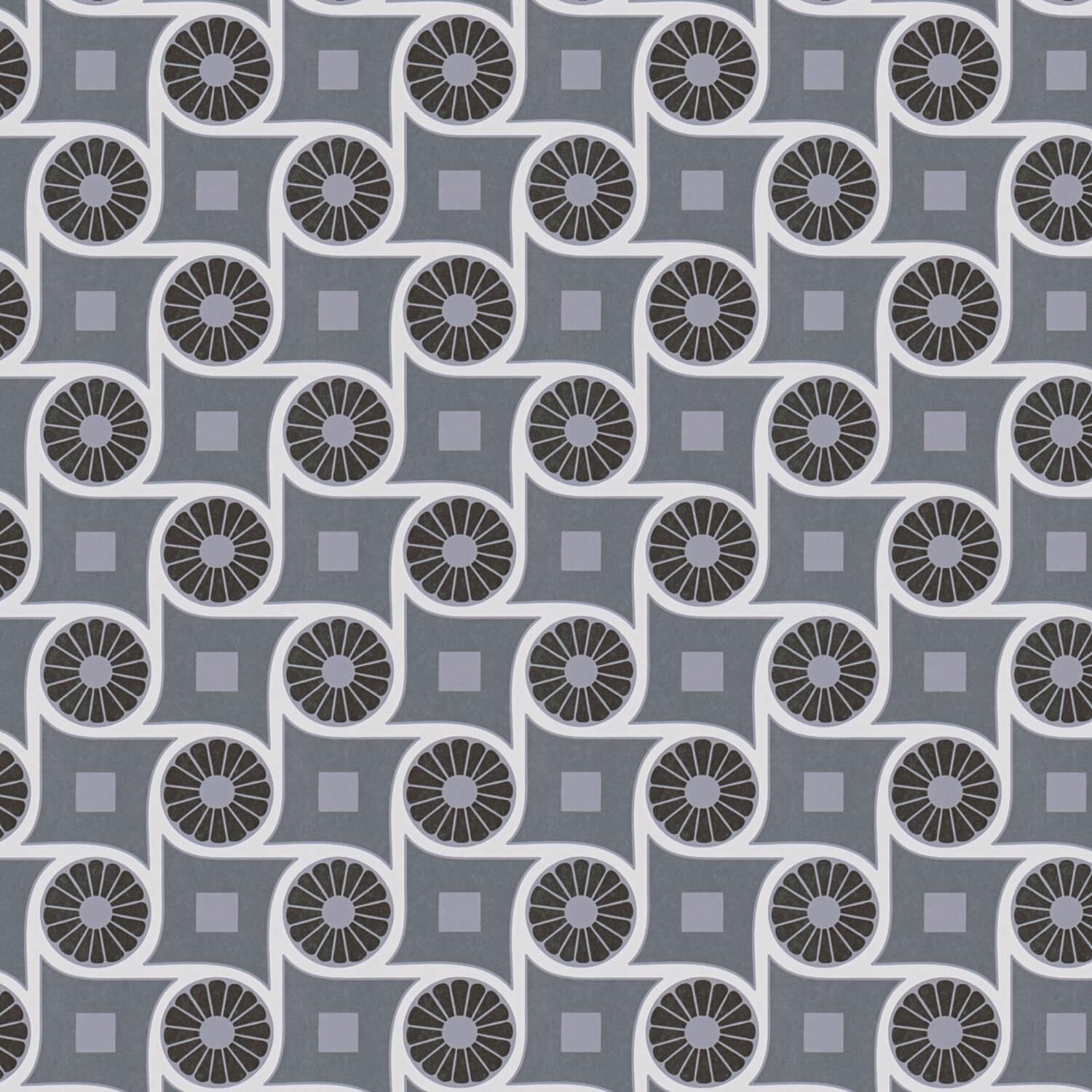 Papel pintado retro no tejido para salones modernos que buscan un diseño gris y blanco
