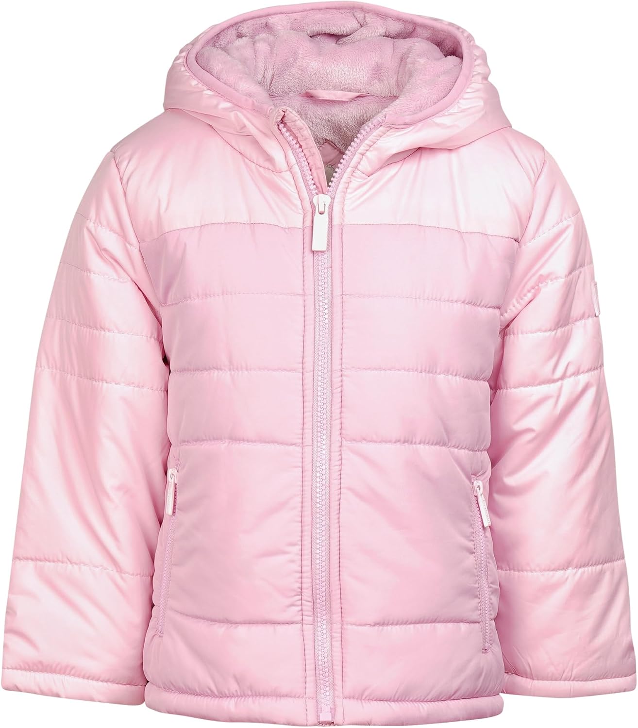 Hunter Clothes Girls – Plush Lined Puffer Winter Jacket with Hood, Warm Lightweight Coat for Baby & Big Girls (12M–12)