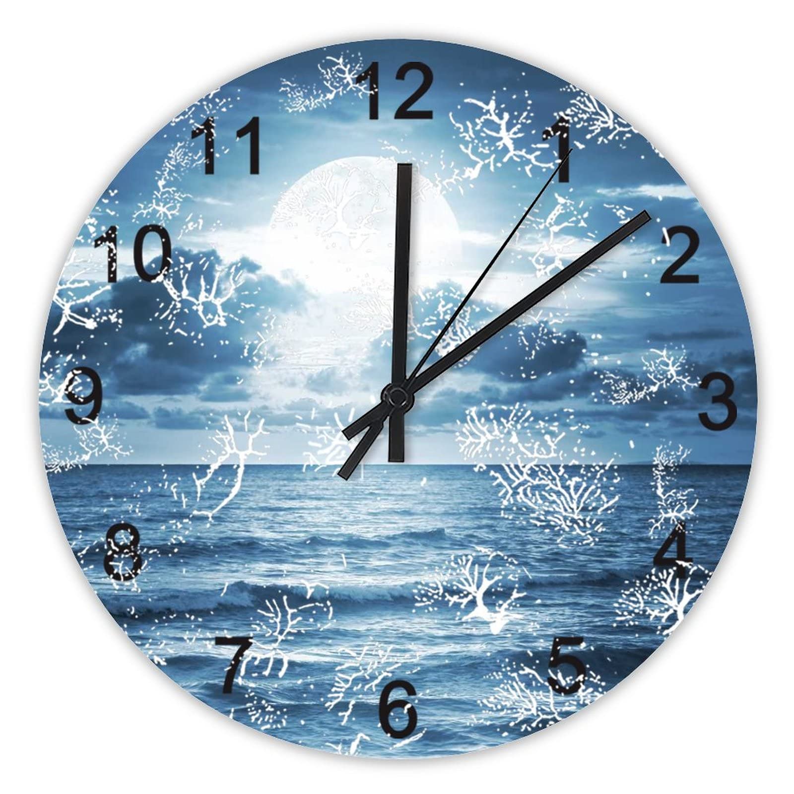 Horloge murale sans tic-tac pour une décoration de cuisine apaisante