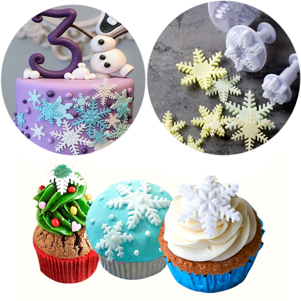 22 Stück Weihnachts-Ausstechformen-Set, Fondant, Ausstechformen und Formen für Cupcakes, Kuchendekoration, Prägewerkzeuge, Schneeflocke, Weihnachtsbaum, Blätter, Schneemann, Jingling Bell/Hirsch