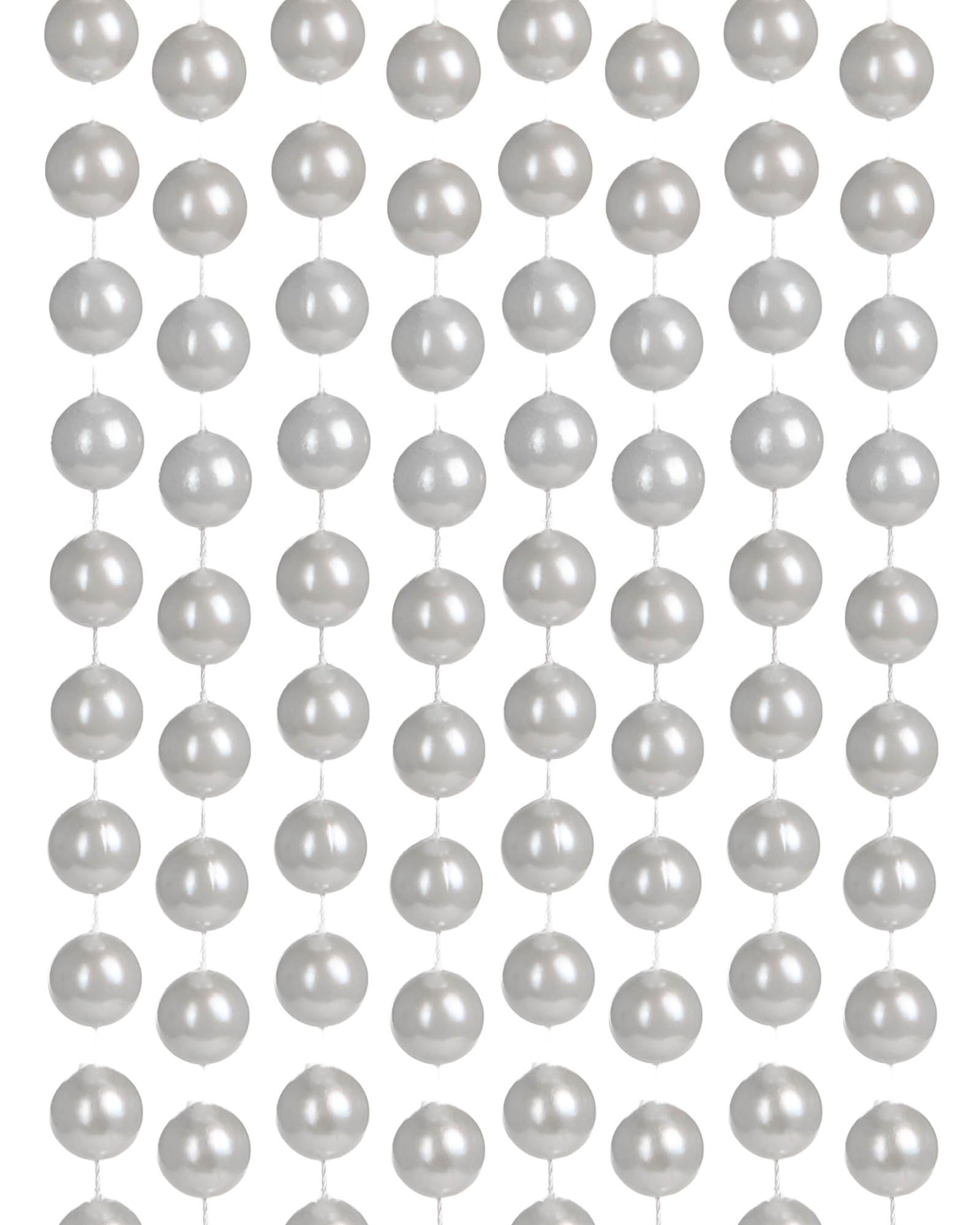 Oversized Beaded Garland, White, 2.7 m