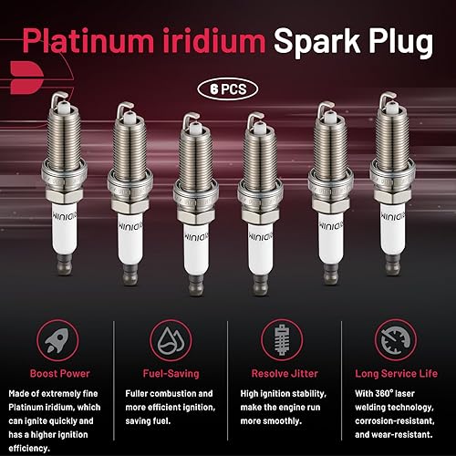 Miniatura 5 de BDFHYK Bujías Iridium ILZFR6D11 compatibles con BMW 328i 328xi 328i xDrive 528i 528xi 528i xDrive 525i 525xi 530i 530xi 325i 330i 330xi 128i X3 X5