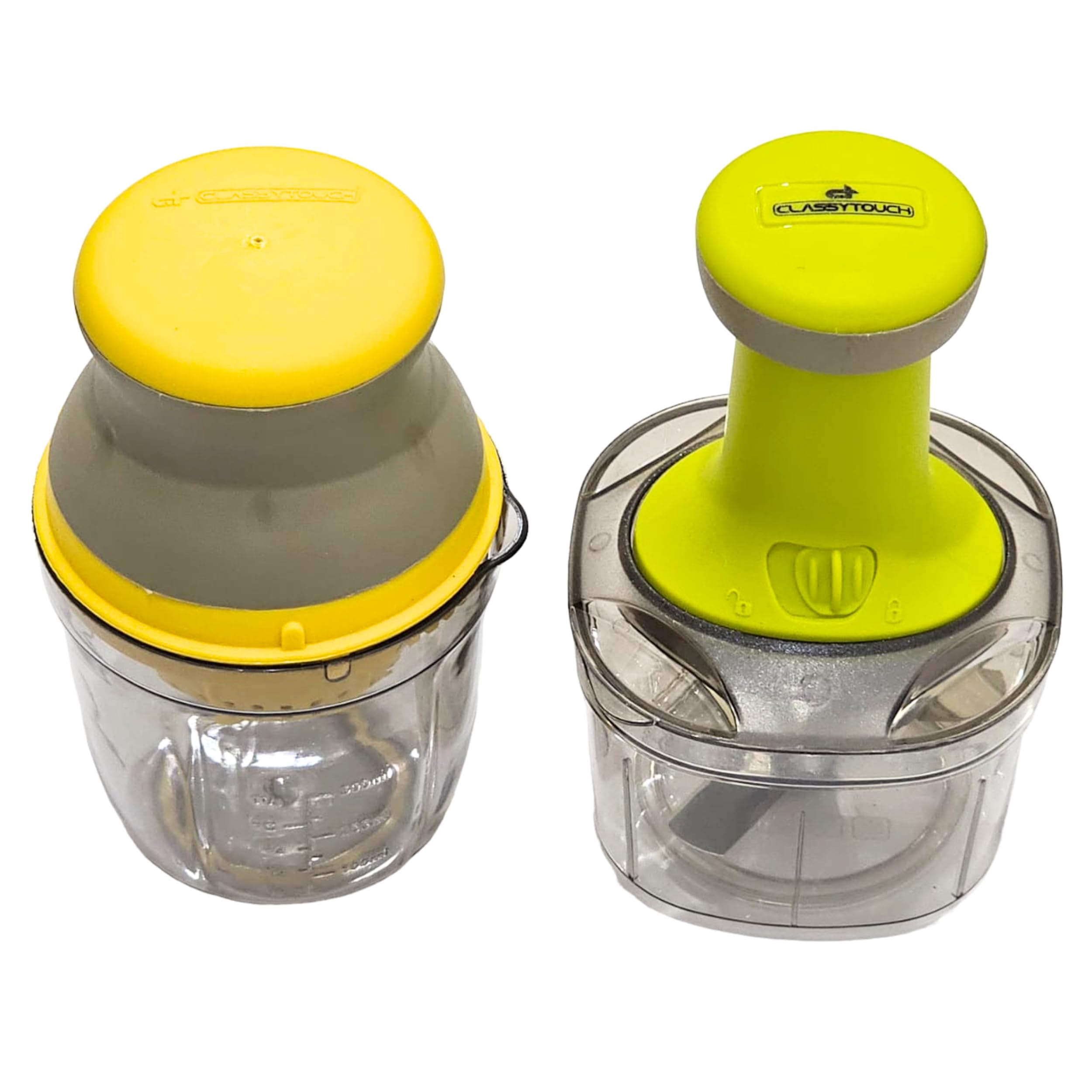 MSP Kitchen Chopper Juicer Combo 500ml Manual Hand-Press Vegetable Chopper Mixer and 2 in One Multi Use Hand Press Manual Juicer for Lime Fresh Water Melon Strawberry, Blueberry, Grapes