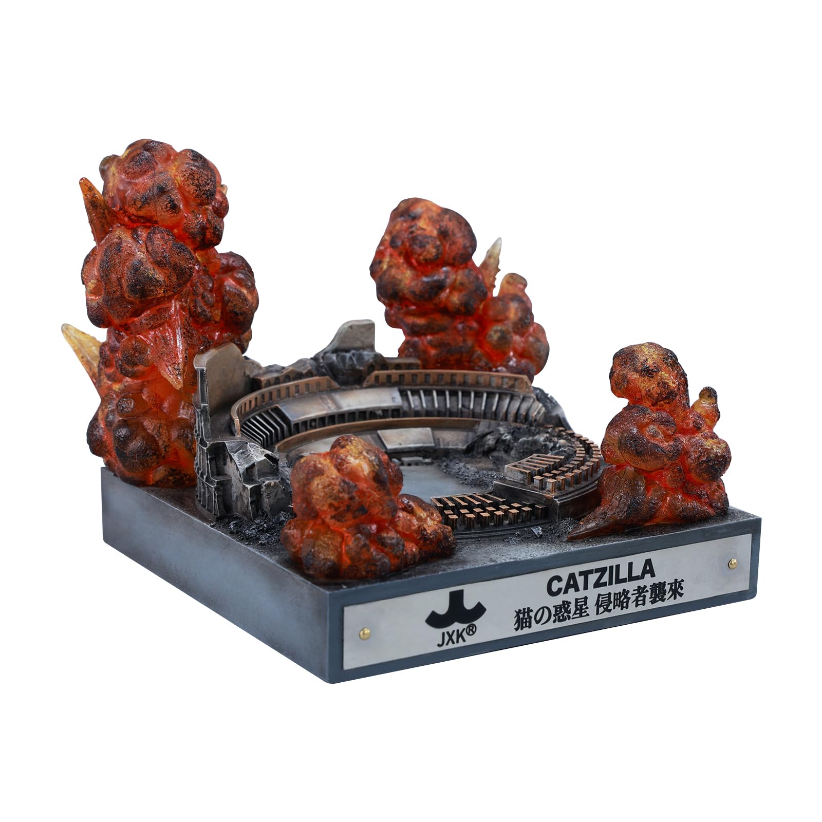 Amazon.com: JXK MMOS X Catzilla Statue for Home Decor Meowzilla