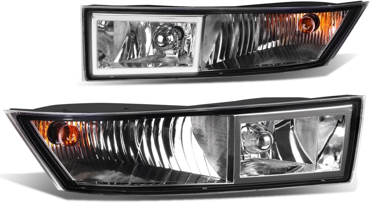 DNA MOTORING FL-ZTL-801-CH Assembly Fog Light Driver & Passenger Side Enhance visibility [Compatible with 07-14 Cadillac Escalade / 07-14 ESV / 07-13 EXT]