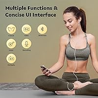 Vista 5 de AGPTEK - Reproductor MP3 de 64 GB con Bluetooth 5.3, pantalla de 2.4 pulgadas, reproductor de música portátil con altavoz, radio FM, grabadora