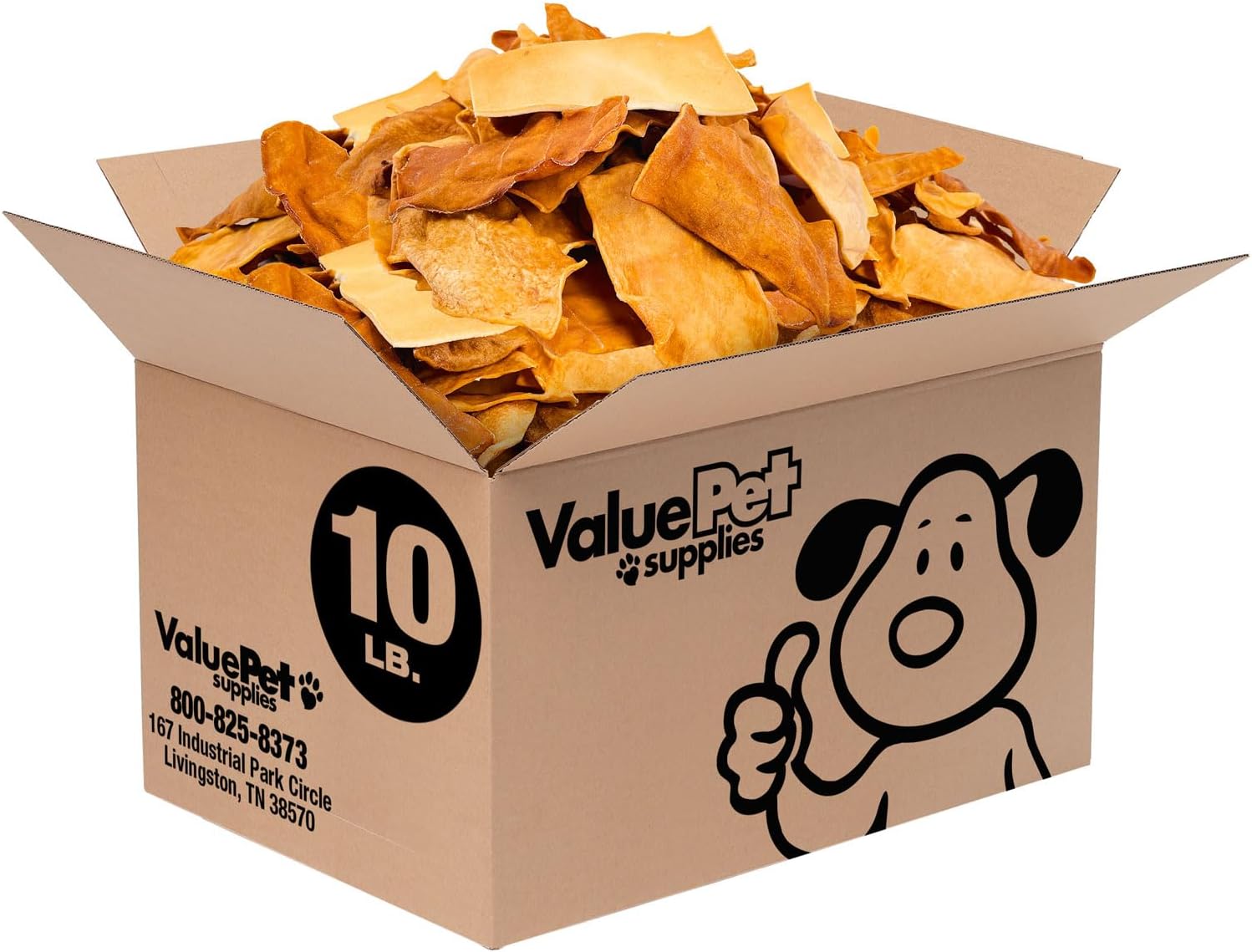 ValueBull USA Collagen Chips Dog Chews, Natural Long-Lasting Chicken Infused Dog Treats, 10 Pound Bulk Pack - Supports Joints, Skin & Coat with Chondroitin & Glucosamine