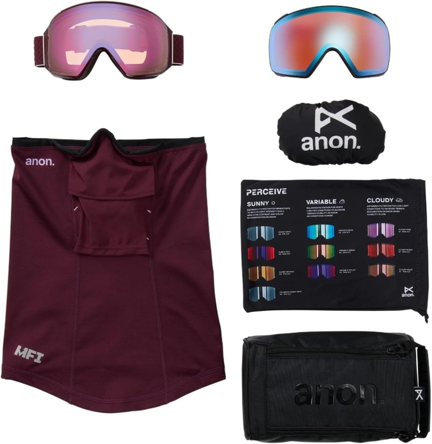 Amazon | Anon (アノン) M4 Toric スノーゴーグル + ボーナスレンズ +