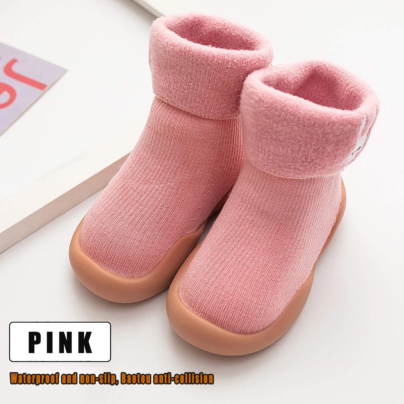 Solaud Baby Kleinkind Socken Schuhe Rutschfeste Boden Hausschuhe Jungen Mädchen Baby Atmungsaktiv Indoor und Outdoor Winter Warme Schuhe Socken