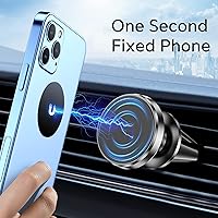 Vista 2 de 【Paquete de 2】Soporte magnético para teléfono para ventilación de automóvil [fácil de instalar] Soporte magnético reutilizable para ventilación