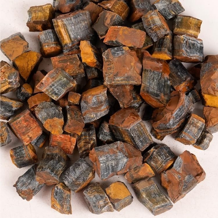 WHZHDMA Bulk Natural Crystal Rough Stone Natural Blue Tiger Eye Stone Ore Crystal Rough Stone Ornaments Ore Specimen Aromatherapy Diffuser Demagnetizing Stone Gravel Rocks Stones and Crystals