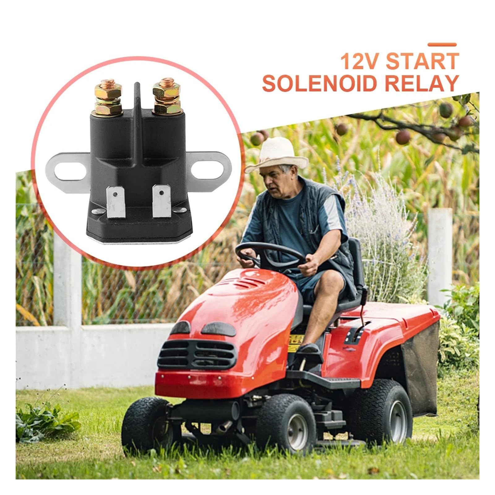 Relé de arranque for cortacésped de 12 V 725-04439A, for cortacésped, motocicleta, tractor, lancha, 1134-2962-01 33-335