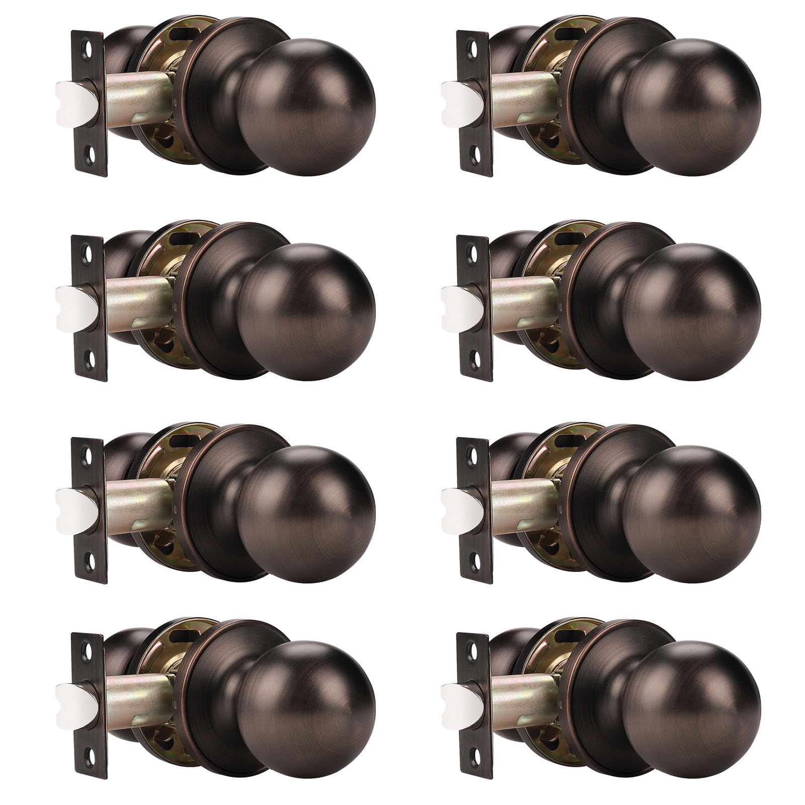 Probrico Satin Nickel Door Knobs - 10 Pack -32