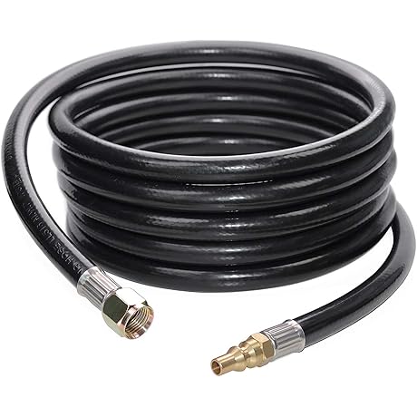 DOZYANT 12 FT RV Propane Quick Connect Hose for RV to Grill