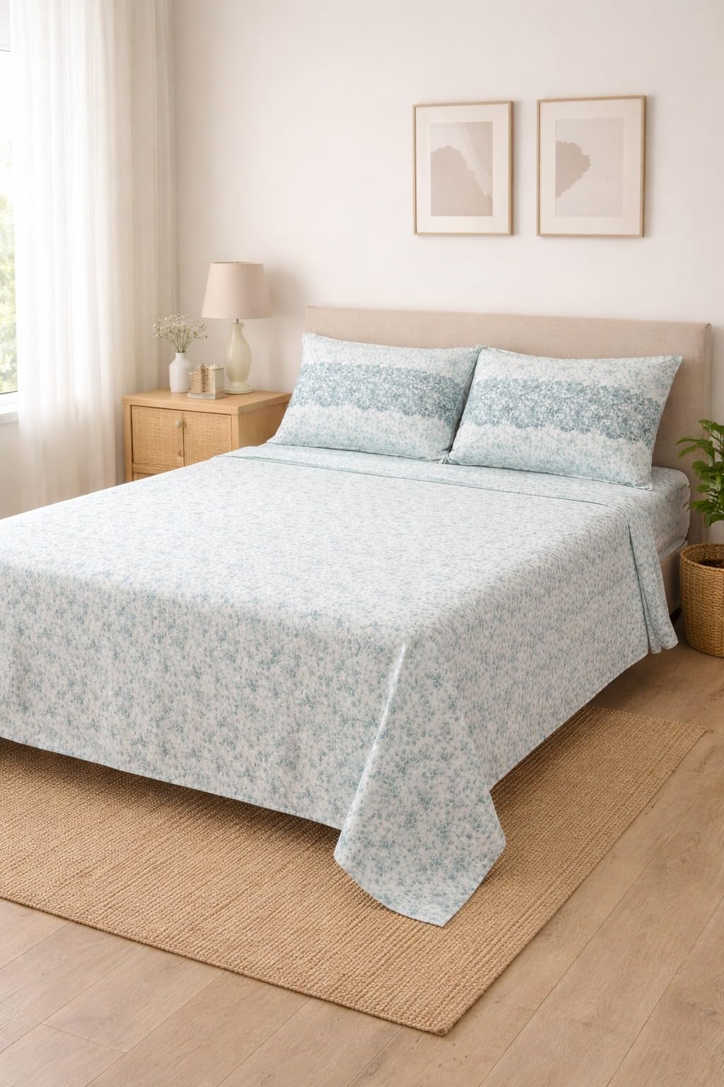 GX GARGIXSet Completo Letto Matrimoniale in Misto Cotone – Lenzuolo Sopra 250x290, Lenzuolo con Angoli 180x200+25, 2 Federe 55x85 – Fantasie e Colori Vari (XXA-M/1, Matrimoniale)