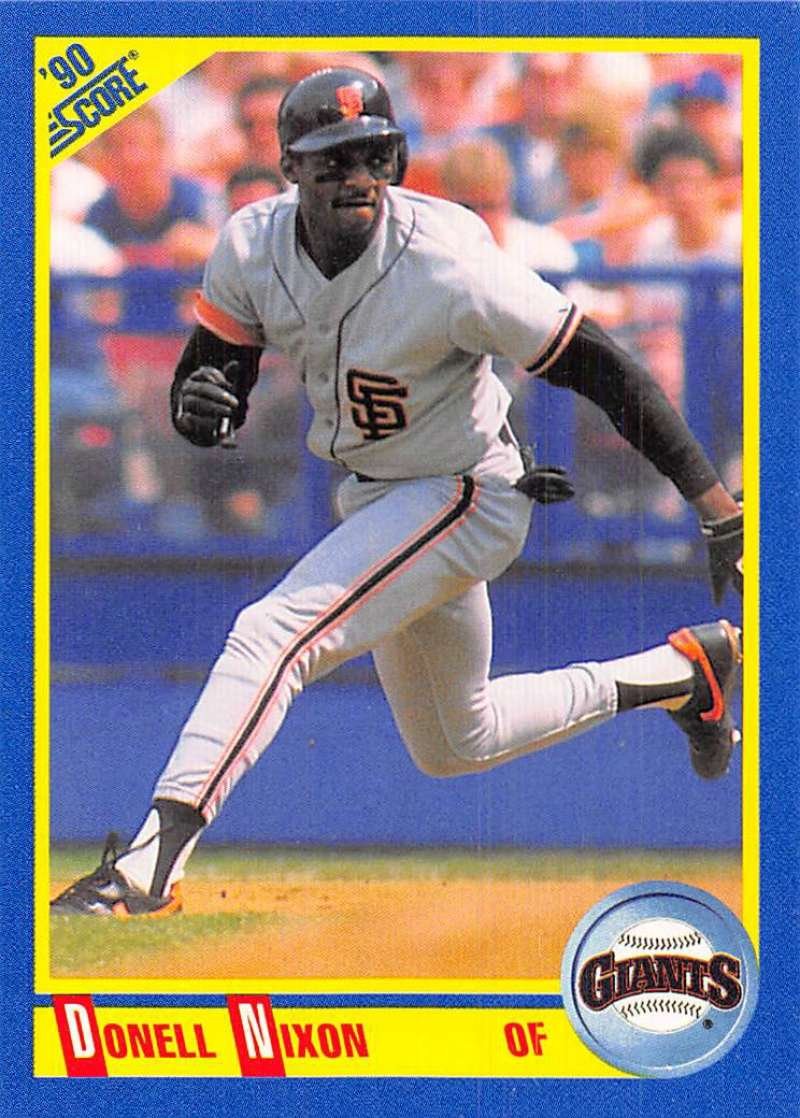 Amazon.com: 1990 Score Baseball #538 Donell Nixon San Francisco