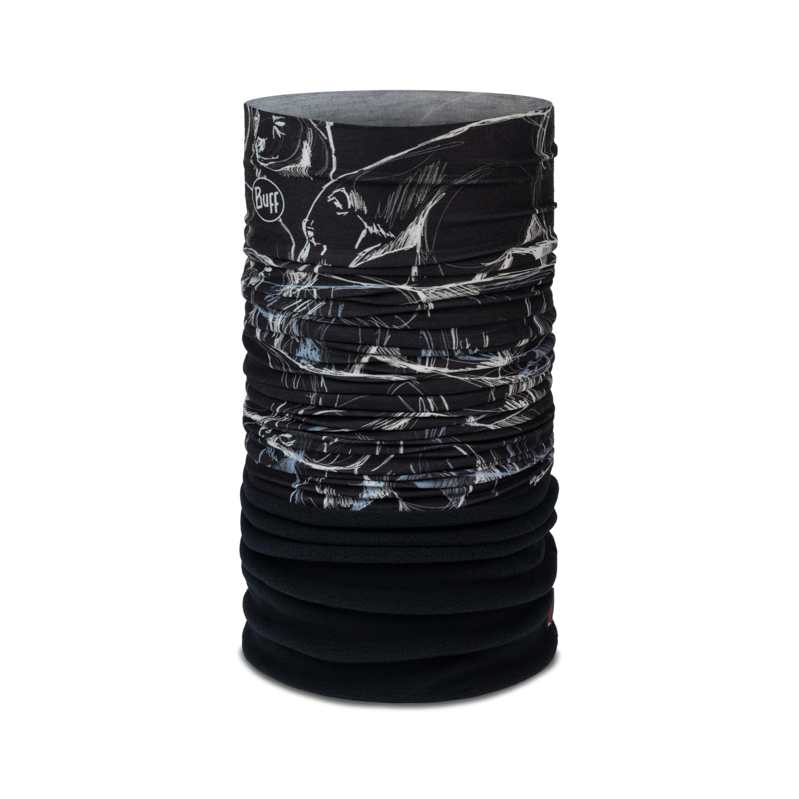 Buff®| Polar Neckwarmer Youth, Multifunctional, Warm, Lining, Comfortable, Soft, One Size, Black