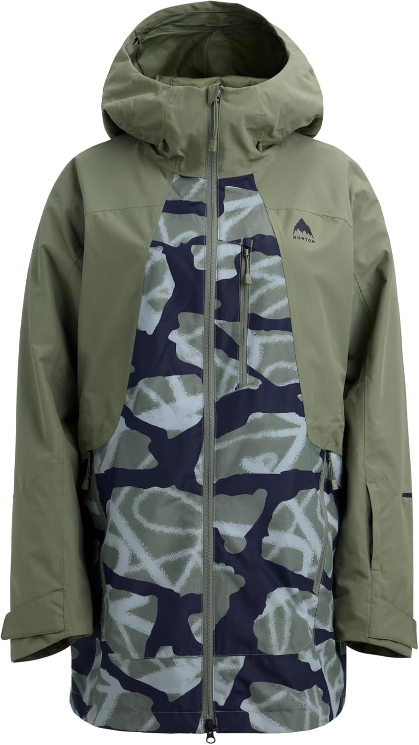 Burton Women's Reserve 2L Jacket – Forest Moss/Graffiti Camo, M