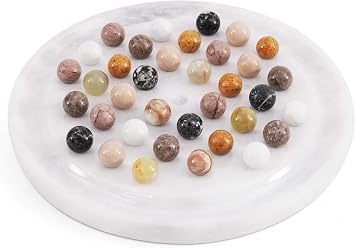 Radicaln Marble Solitaire Game 10" Peg Solitaire Board Games for Adults