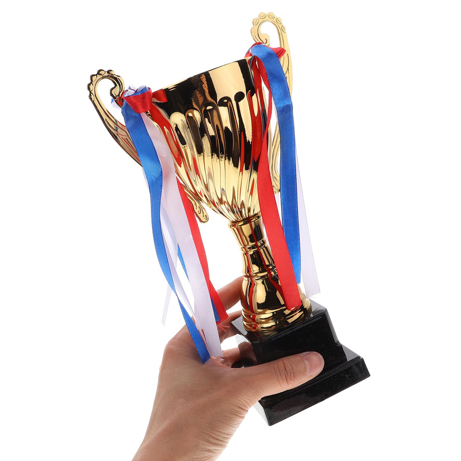SHINEOFI Copa de Trofeo, Trofeo Grande Dorado de 38 Cm. para Deportes, Competiciones, Torneos, Regalos de Fiesta, Ganadores de Premios Y Recompensas de Juegos.