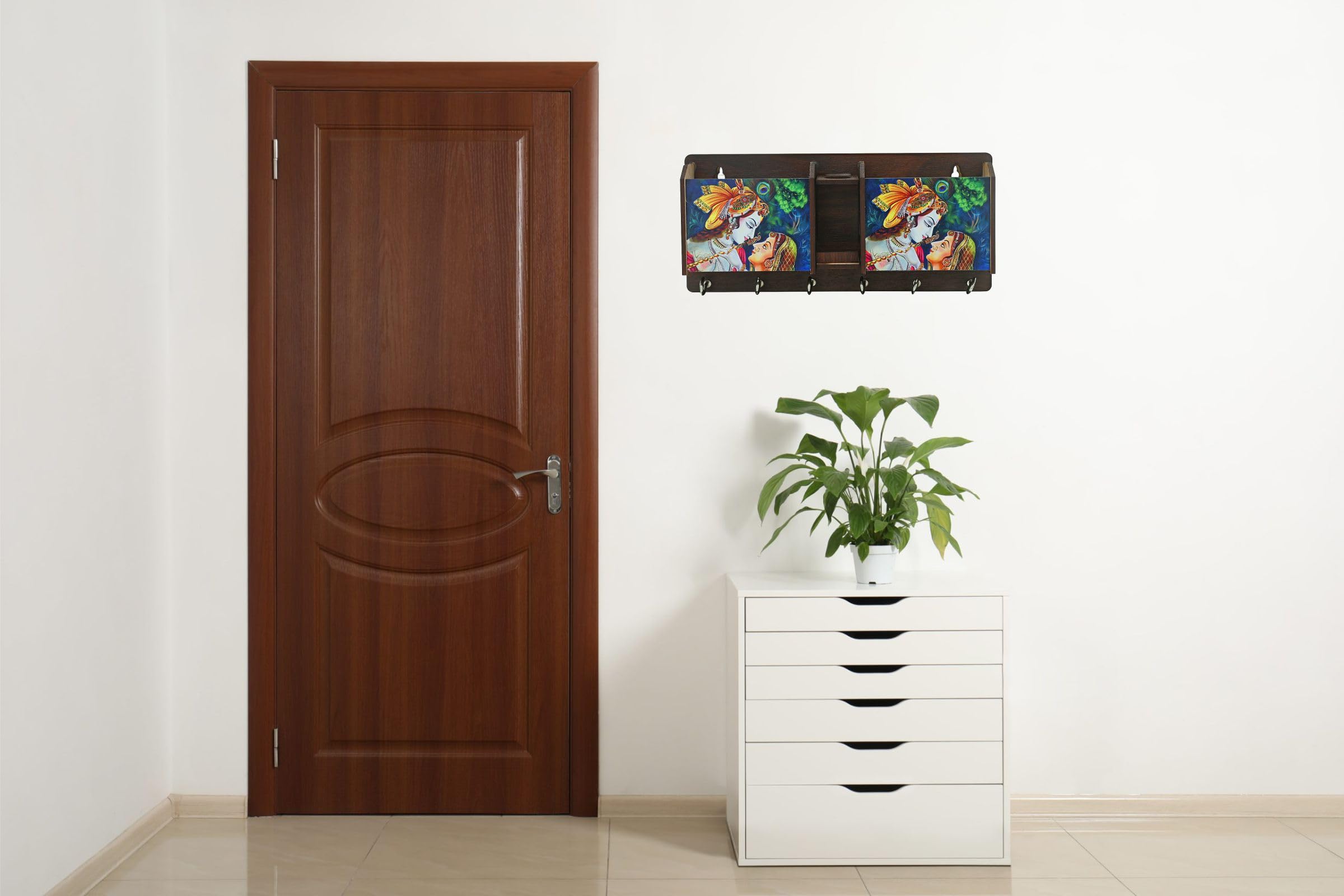 Radha Krishan Key Holder - Key & Mobile Organizer -4