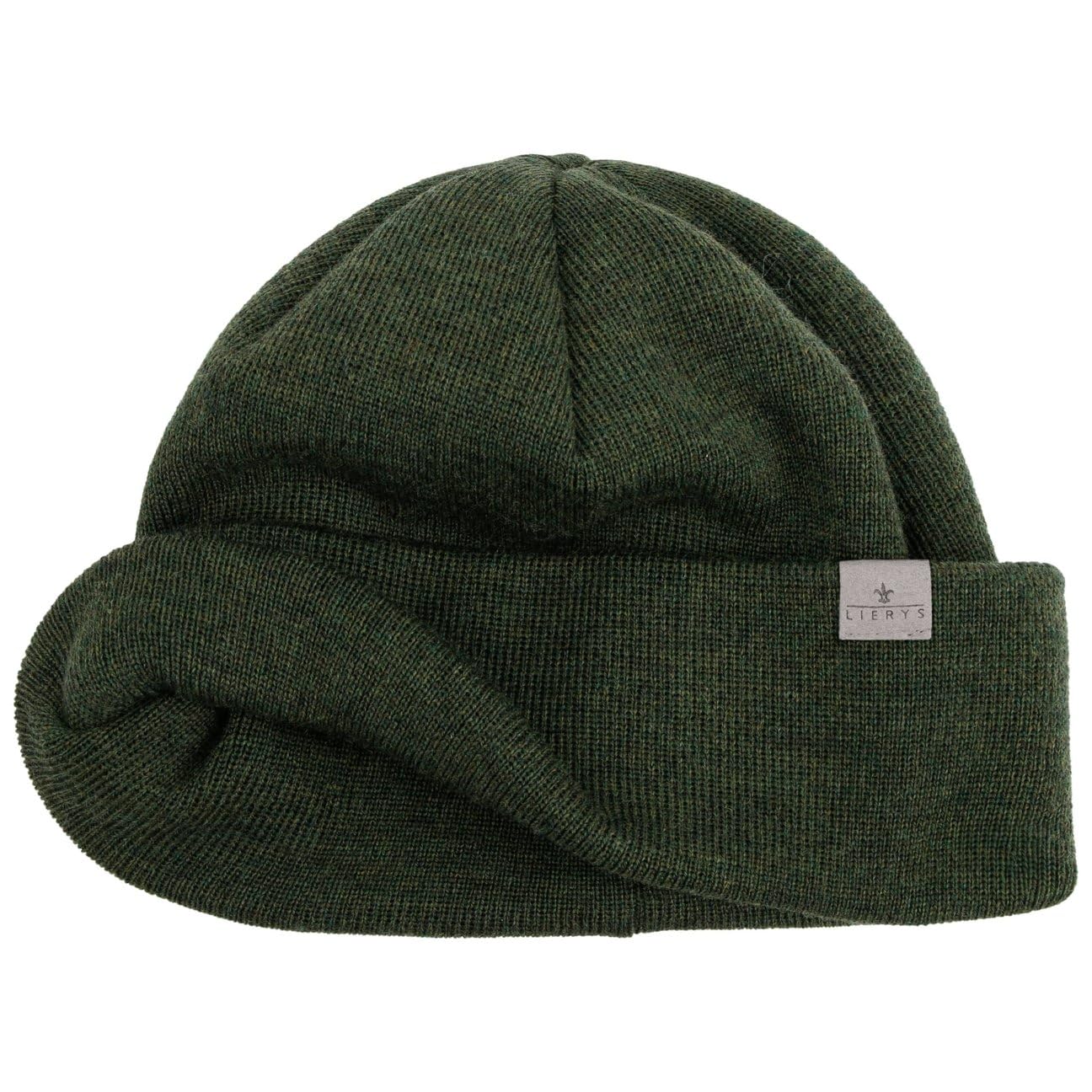 LIERYS Merino Fine Knit czapka dokerka Wyprodukowano w Niemczech Unisex Jesien Zima