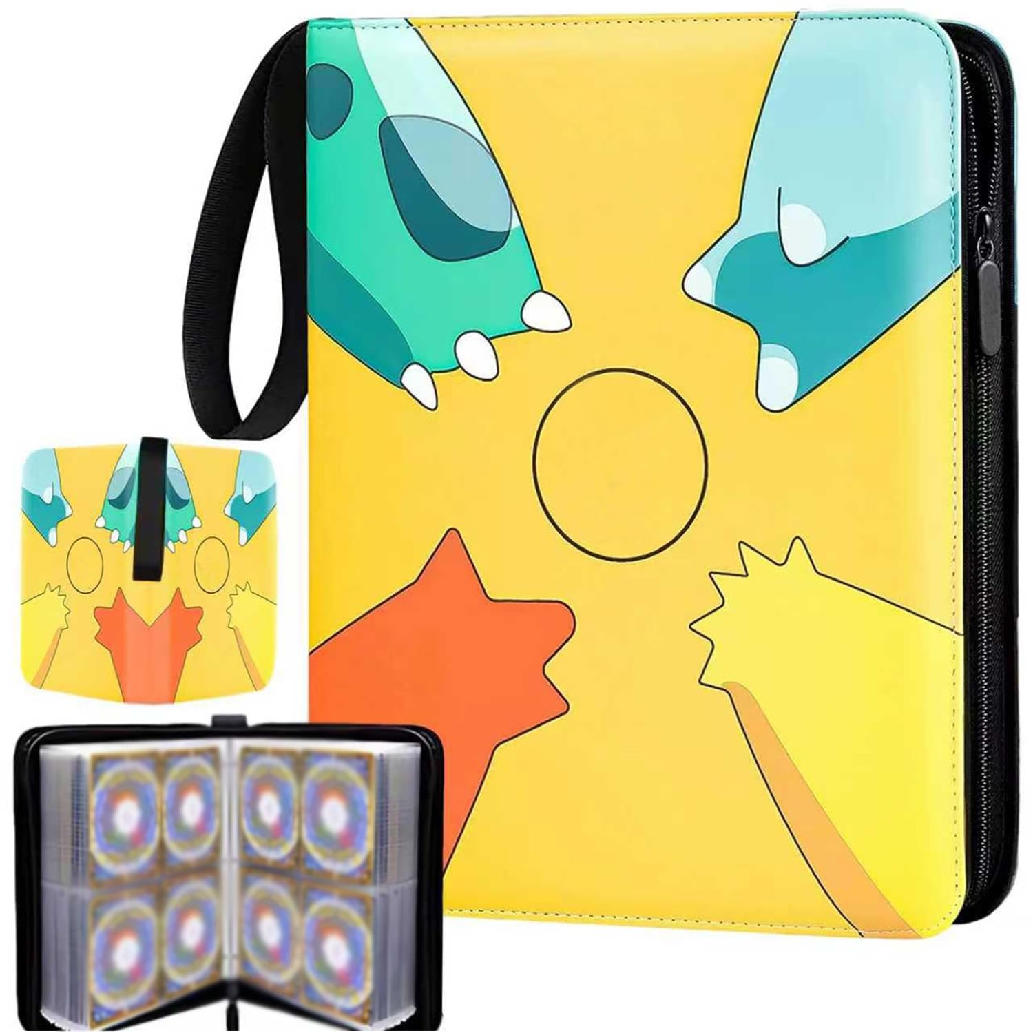Imagen del producto: Álbum coleccionador para 400 tarjetas, bolsillos de 4 (amarillo)