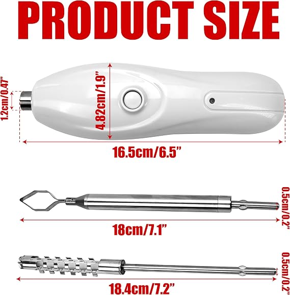 Zucchini Corer Tool Portable Vegetable Corer Cordless, Electric Scraping Scale Machine Scraper With 2 Cutter Head, Stainless Steel Rechargeable Fruit Digging, Professional Remover Tool Veggie Drill