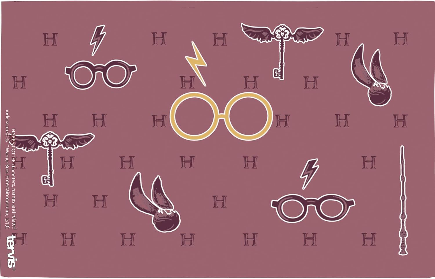 Tervis Harry Potter - Maroon and Gold Glasses Made in USA Double Walled Insulated Tumbler Travel Cup Keeps Drinks Cold & Hot, 16oz, Classic - Image 2