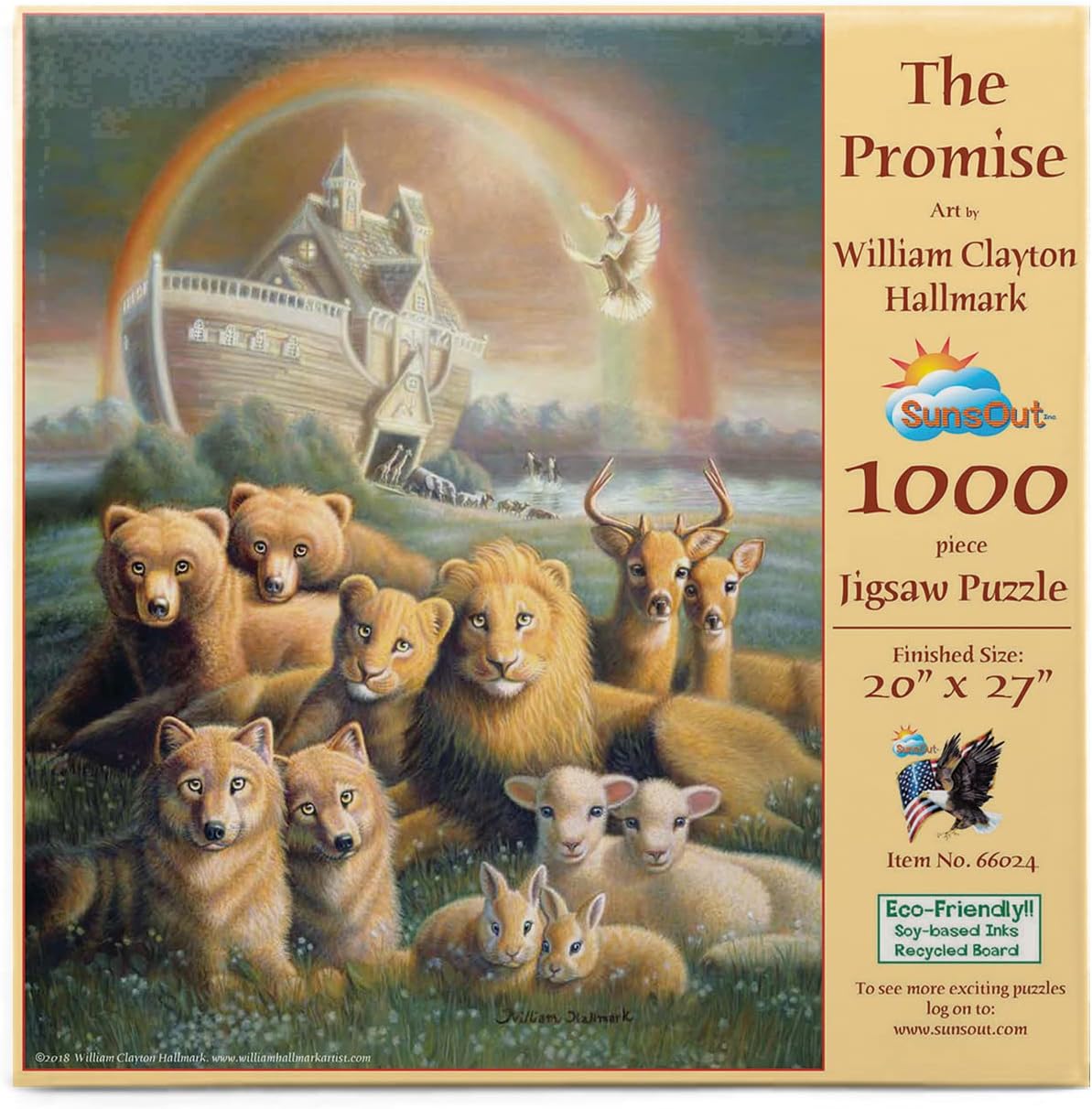 SUNSOUT INC - The Promise - 1000 pc Jigsaw Puzzle by Artist: William Clayton Hallmark - Finished Size 20" x 27" Christmas - MPN# 66024