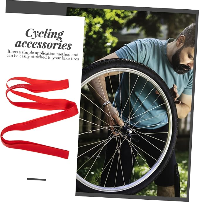 Cinta para llanta de bicicleta 26 pulgadas PVC alta presión 2 piezas miniatura 7