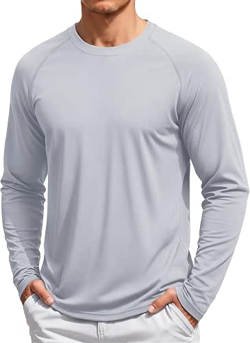 TACVASEN Men's Long Sleeve Shirts UPF 50+ Sun Protection Dry