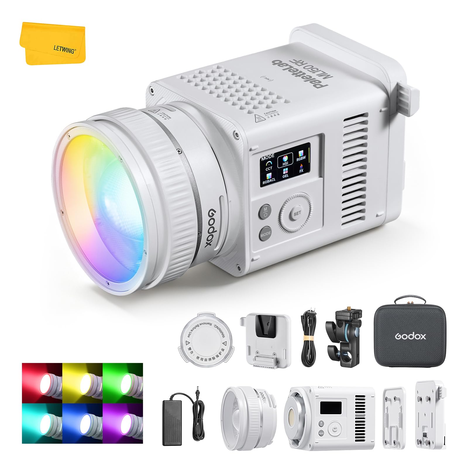 Godox ML150 RF 165W Full-Spectrum Full Color RGB LED COB Video Light