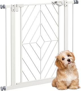 Pressure Fit Safety Gate w/Auto Closing Door, Double Locking, Openings 74-80cm