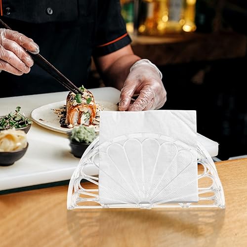 Miniatura 9 de Servilletero de pie, servilletero, 6 servilleteros de alta calidad, servilleteros de papel transparente para mesas de cena, cocina, baño,