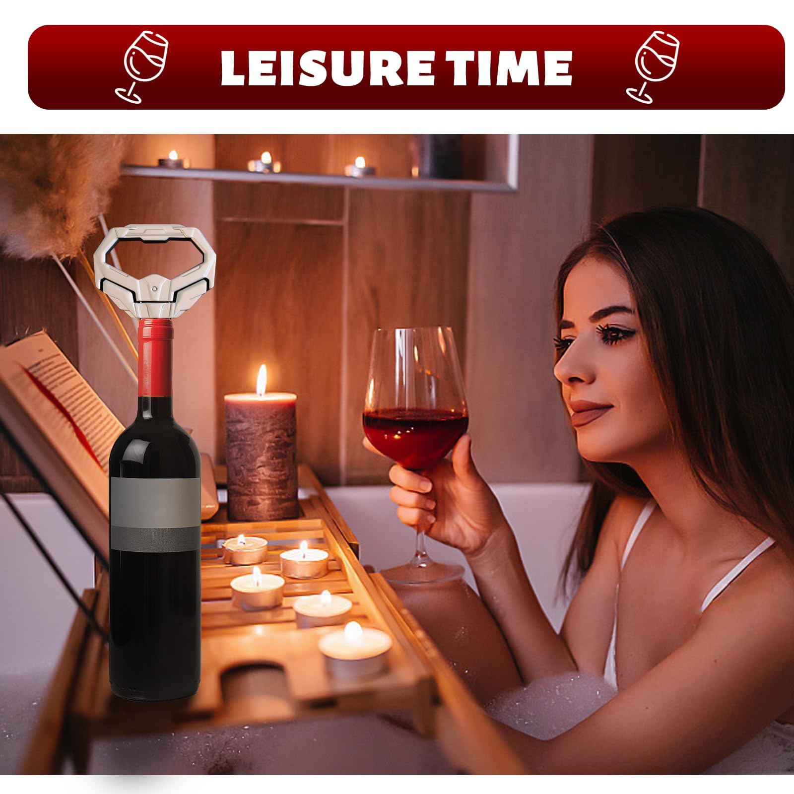 OHAANYY Tire-Bouchon à Deux Dents, Ouvre-Bouteille pour Vin Ancien