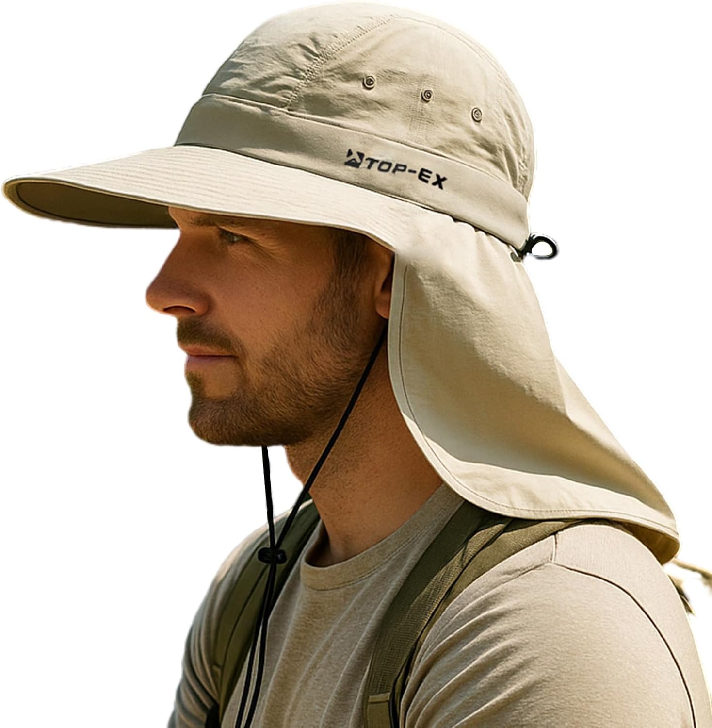 TOP-EX Cooling Sun Hat with Neck Flap – UPF 50+ Wide Brim Breathable Hat for Hiking, Fishing & Big Heads TOP-EX Cooling Sun Hat with Neck Flap – UPF 50+ Wide Brim Breathable Hat for Hiking, Fishing & Big Heads