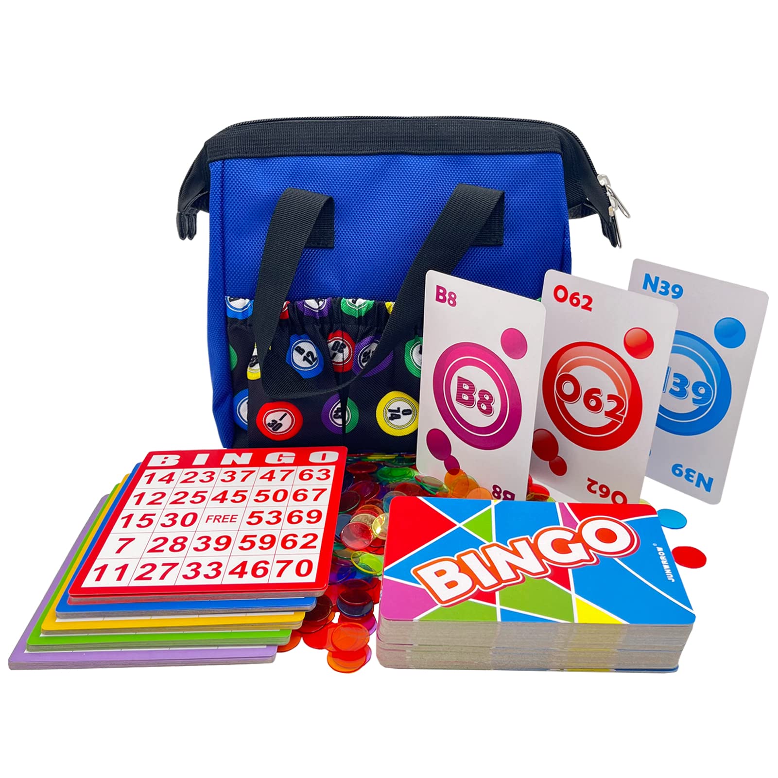 JUNWRROW Deluxe Bingo Game Bag Set