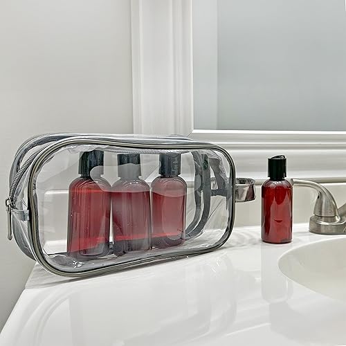 Miniatura 3 de Botellas flexibles de plástico vacías con tapa de pulso (paquete de 6), envases sin bisfenol A para champú, cremas, lociones, jabón líquido