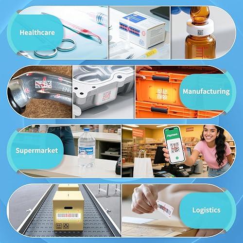 Miniatura 9 de NETUM CS8501 Escáner de código QR inalámbrico - Escáner de código de barras Bluetooth actualizado, mini lector de código de barras portátil 1D y 2D