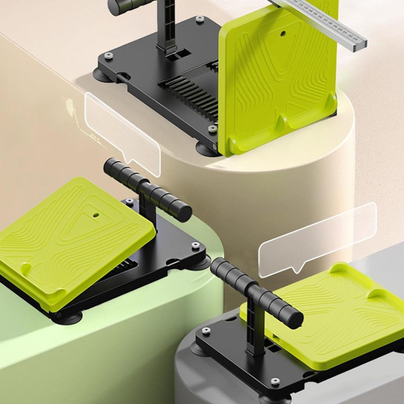 Gralara Ligament Tester Flexibilitätstester Beintraining Körpervorbeuge Messgerät Aus PVC PP Faltbar für Schule Fitnessstudio Zuhause